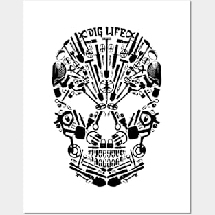 Metal Detecting - METAL SKULL - Dig Life Posters and Art